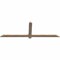 Ekena Millwork Eugene Smooth Timber Gable Bracket, Douglas Fir, 72"W x 24"H x 1 1/2"D x 3 1/2"F, 8/12 Pitch GBW072X24X0204EUG00SDF - alternate 2